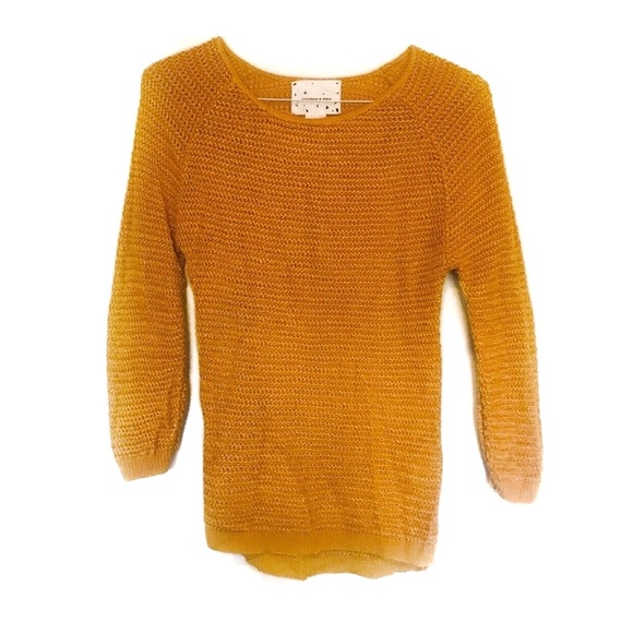 coincidence & chance Sweaters - Coincidence & Chance Gold Metallic Sweater coincidence & chance Sweaters - Coincidence & Chance Gold Metallic Sweater